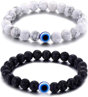 Agatesvibe Stone Beads, Crystal Bracelet(Pack of 2)