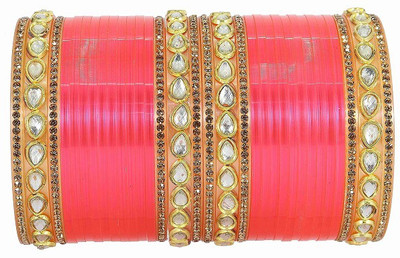 HOMOZE Plastic Beads, Zircon Bangle Set(Pack of 32)