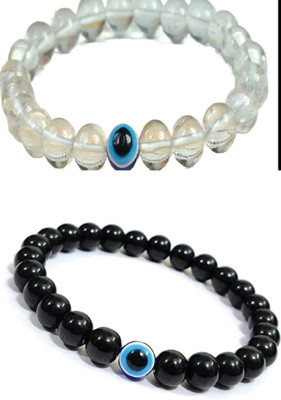 EPSAA Stone, Crystal, Evil Eye Bracelet(Pack of 2)