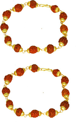 DIVINE SOUVENIRS Wood Gold-plated Bracelet Set(Pack of 2)