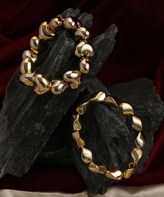 SOHI Plastic Gold-plated Bracelet Set(Pack of 2)