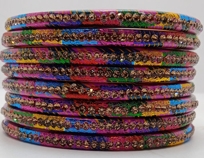 Priya art creation Lac Bangle Set(Pack of 8)