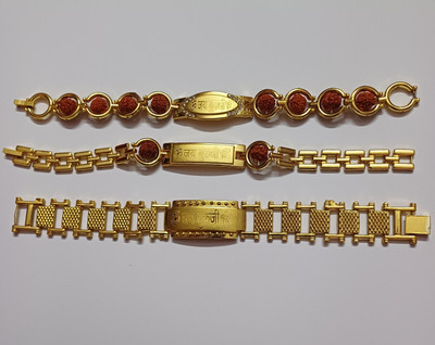 GURU JI CREATION Metal Bracelet Set(Pack of 3)