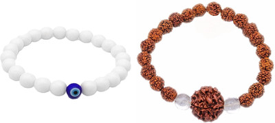 Malas Collection Stone, Wood Bracelet Set(Pack of 2)