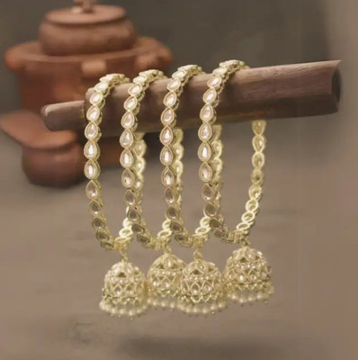 whatowear Alloy Gold-plated Bangle Set(Pack of 4)