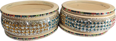 Trikaldarshi Traders Lac Bangle Set(Pack of 6)