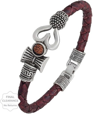 SHREE SHYAM FASHION Leather Silver Bracelet