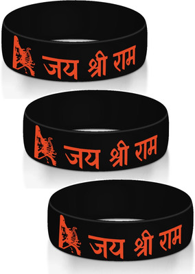 Utkarsh Rubber Bracelet Set(Pack of 3)