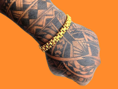 Dynamic Retail Global Stainless Steel Gold-plated Bracelet Set