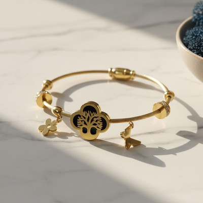 Estyle Brass Gold-plated Bracelet