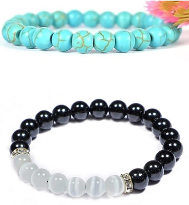 EPSAA Stone, Crystal, Turquoise Bracelet(Pack of 2)