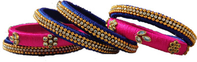 SiirAaka Fabric Bangle Set(Pack of 6)