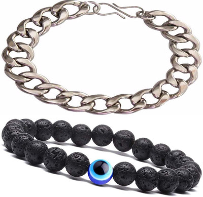 IKONKARR Stone, Stainless Steel Bracelet(Pack of 2)