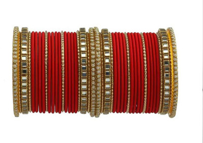 Ha Meem Metal Beads Bangle Set(Pack of 44)