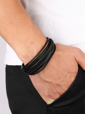 University Trendz Leather Bracelet
