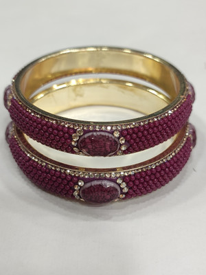 ZEYRA Info Brass Bangle Set(Pack of 2)