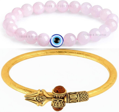 IKONKARR Crystal, Stainless Steel Bracelet(Pack of 2)