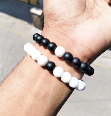 P. R. PRINTS Plastic Pearl Bangle(Pack of 2)