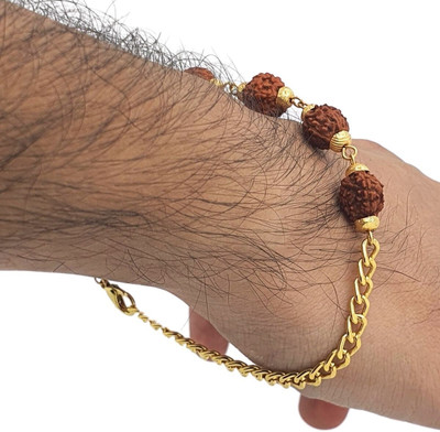 MAHANT JEWELLERY Brass, Alloy Beads Gold-plated Bracelet