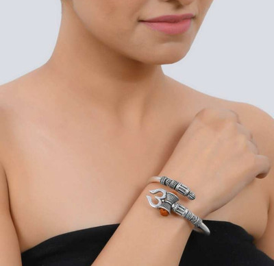 MAATRCHAAYA Alloy Sterling Silver Kada