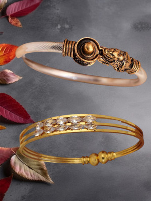 VFA Brass Bangle Set(Pack of 2)