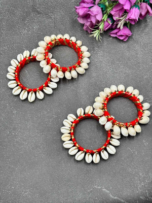 Shyam Creation Shell Bangle Set(Pack of 4)
