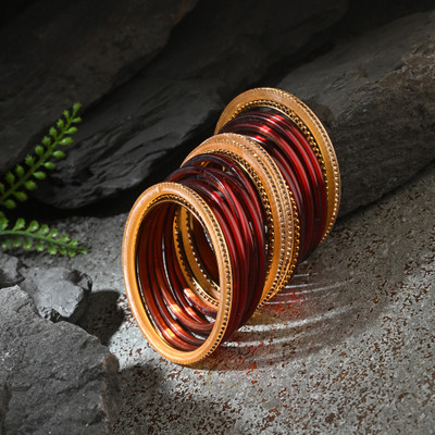 AFAST Glass, Plastic Bangle Set(Pack of 2)