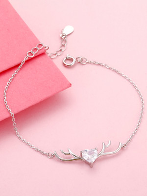 GIVA Sterling Silver Rhodium Bracelet