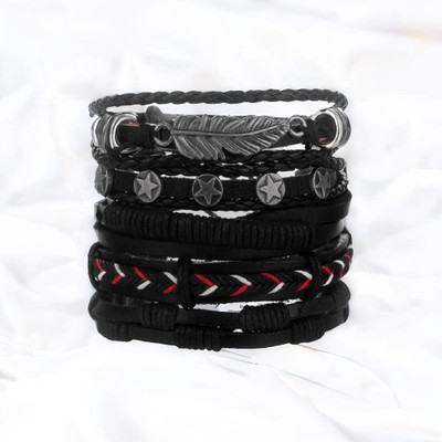 Jewelgenics Leather Bracelet(Pack of 5)