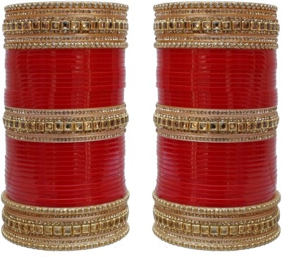 SHOPNADE Plastic, Alloy Zircon Gold-plated Chudas(Pack of 78)