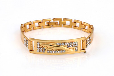 lj creations Alloy Diamond Gold-plated Bracelet
