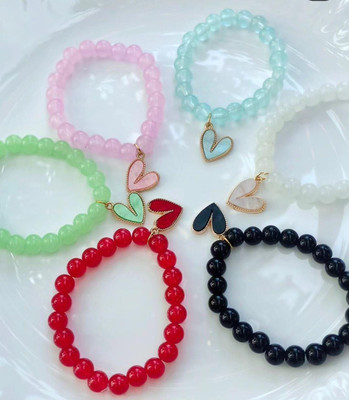 SBSONSCREATION Alloy Beads Bracelet(Pack of 6)