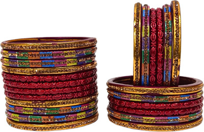 Lahthi Wala Lac Bangle Set(Pack of 10)