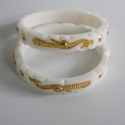 AALOKI Plastic Gold-plated Shakha Pola(Pack of 2)