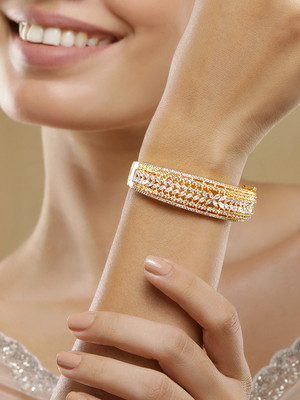 RUBANS Alloy Cubic Zirconia Gold-plated Bracelet