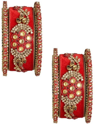 ANOUK Brass Diamond Gold-plated Bangle Set(Pack of 6)