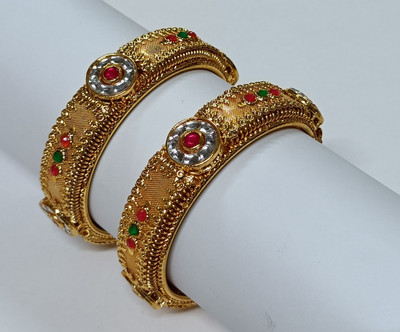 khetlazee Alloy Gold-plated Bangle Set