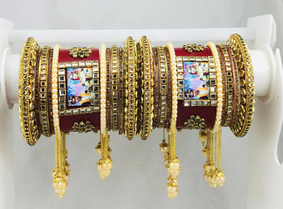 TK Creation Plastic Zircon Bangle Set(Pack of 22)