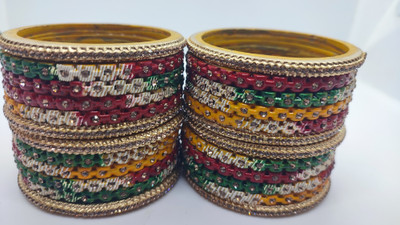 LUCKY SUHAG CHURA Lac Bangle Set(Pack of 24)