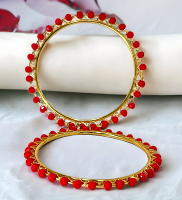 maa sitala store Brass Gold-plated Bangle(Pack of 4)