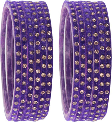 STYOLLO Glass Zircon Bangle Set(Pack of 12)