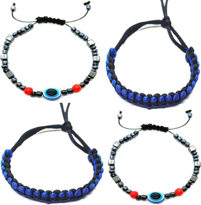 KINGSTYLEIMPEX Metal Charm Bracelet(Pack of 4)