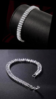 RoundX Alloy Diamond Bracelet(Pack of 2)