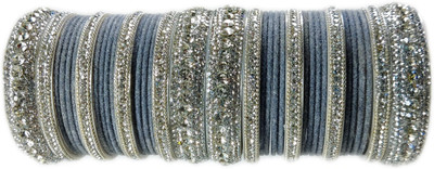 Ammoli Shell Cubic Zirconia Bangle Set(Pack of 10)