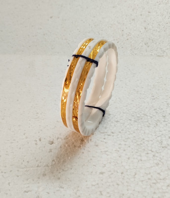 Purabi Shell Gold-plated Shakha Pola(Pack of 2)