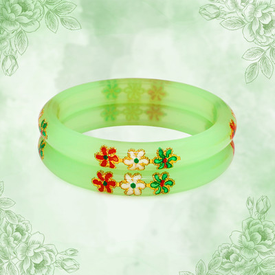 LUV FASHION Plastic Bangle(Pack of 2)