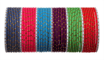 ZINEKA Metal Gold-plated Bangle Set(Pack of 48)