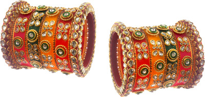 STARLIGHT Plastic Zircon Bangle Set(Pack of 2)