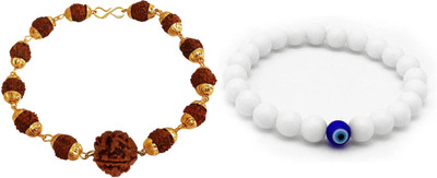 Malas Collection Brass, Wood, Stone, Plastic Bracelet Set(Pack of 2)