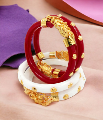 SUNISKA Plastic Gold-plated Shakha Pola(Pack of 4)